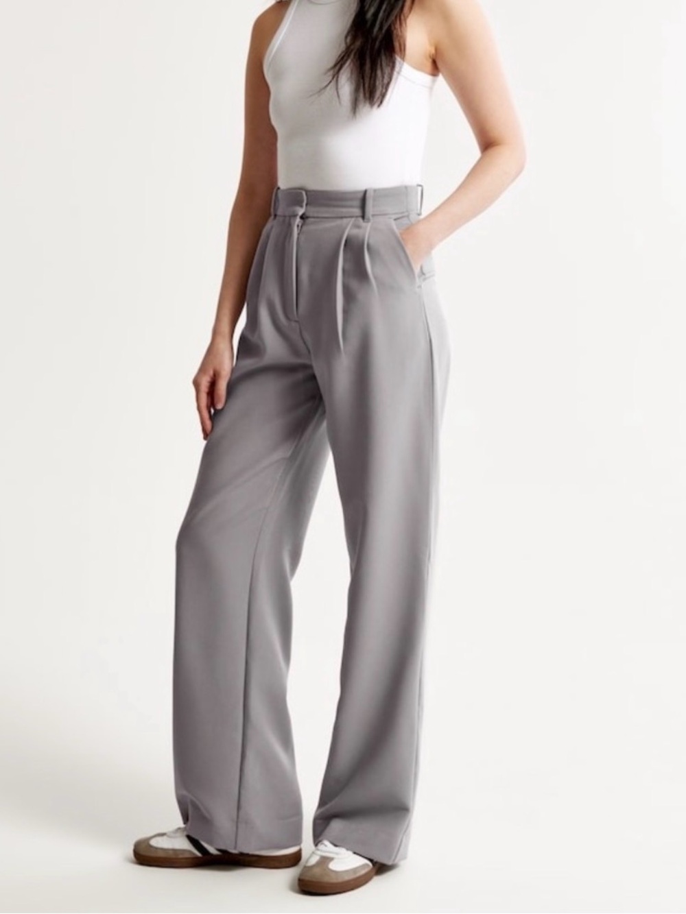 Abercrombie & Fitch Sloan Tailored Wide Leg Pants